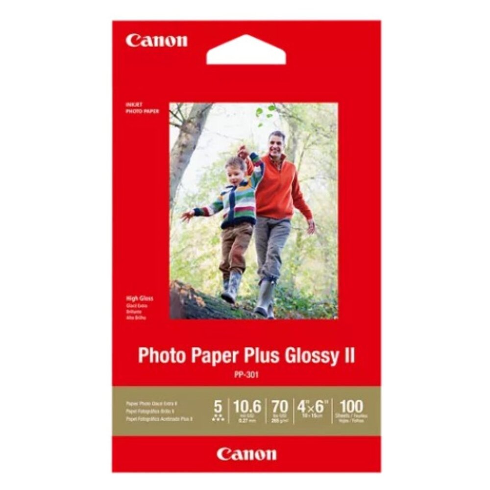 CANON 4x6 Photo Paper Plus - Glossy II (100 Sheets) BRAND-NEW‎ IN PACKAGE!